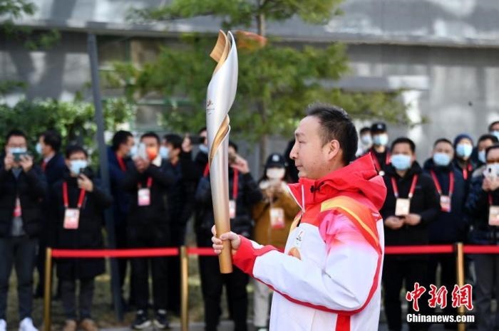 3月2日，北京2022年冬殘奧會(huì)火種采集儀式在中國盲文圖書館舉行，采集“希望之火”。 <a target='_blank' href='/'>中新社</a>記者 張興龍 攝