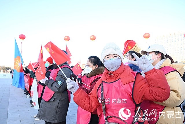 2022年呼和浩特市第七屆徒步迎新活動(dòng)現(xiàn)場(chǎng)。人民網(wǎng) 劉藝琳攝