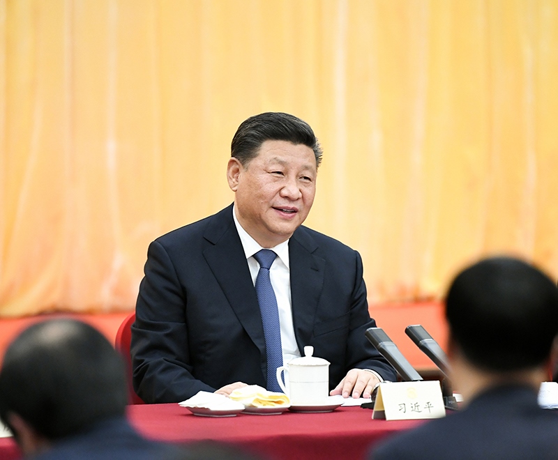 2019年3月4日下午，習(xí)近平總書記看望參加全國政協(xié)十三屆二次會議的文化藝術(shù)界、社會科學(xué)界委員，并參加聯(lián)組會，聽取意見和建議。