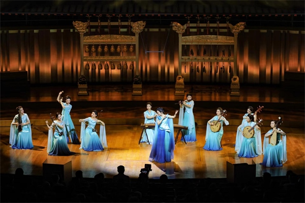音樂(lè)會(huì)現(xiàn)場(chǎng)。中央民族樂(lè)團(tuán)供圖，房瀟攝