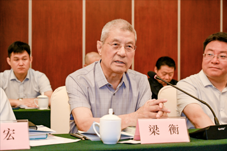 中國林業(yè)生態(tài)作家協(xié)會名譽主席梁衡發(fā)言。主辦方供圖