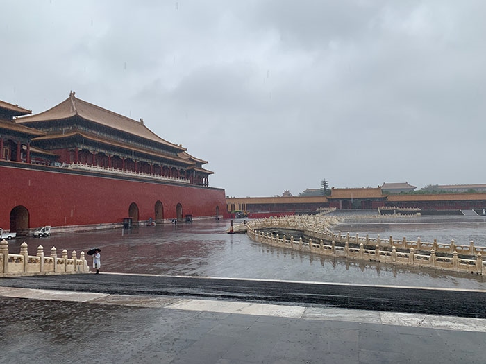 雨中故宮。人民網(wǎng)記者劉微 攝