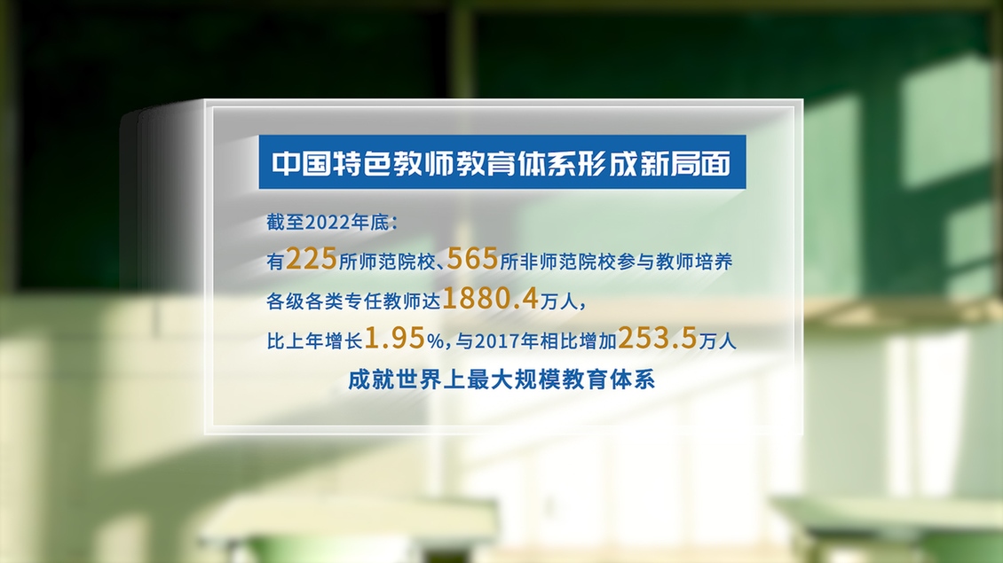 開學(xué)第一課丨【總書記的教書育人觀】建設(shè)教育強國，健全中國特色教師教育體系