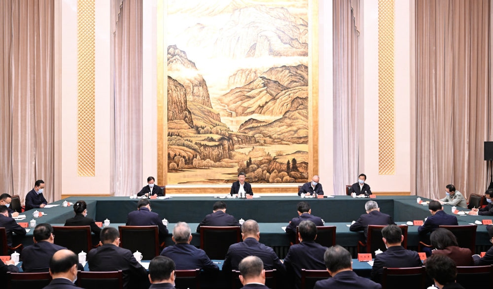  2023年5月17日上午，習近平在西安聽取陜西省委和省政府工作匯報并發(fā)表重要講話。