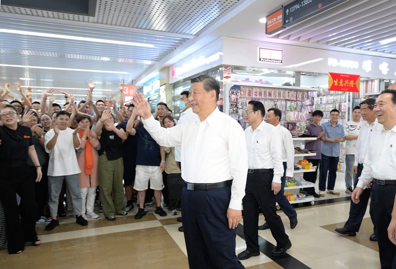 2023年9月20日，習(xí)近平總書記在浙江省金華市考察義烏國(guó)際商貿(mào)城。
