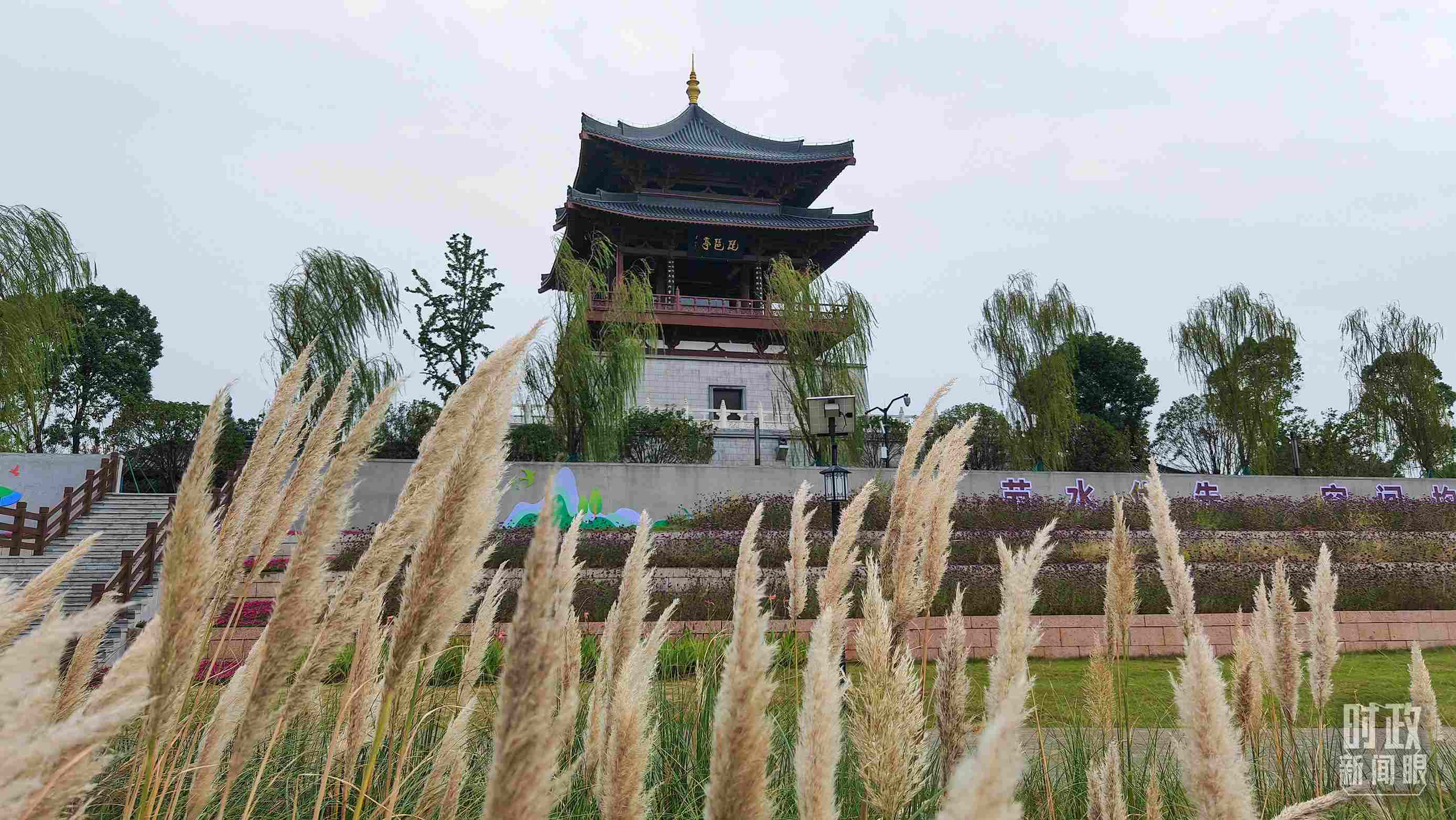 △長(zhǎng)江國家文化公園九江城區(qū)段。（總臺(tái)央視記者程鋮拍攝）