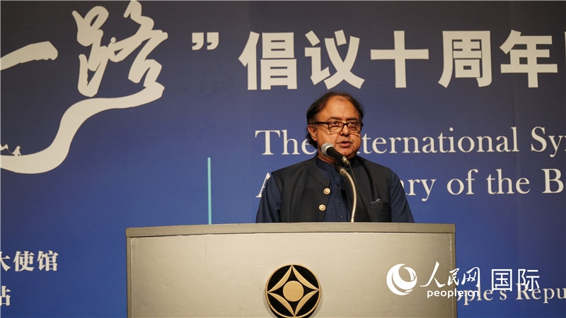 巴基斯坦駐日大使塔拉爾發(fā)言。人民網(wǎng) 蔣曉辰攝