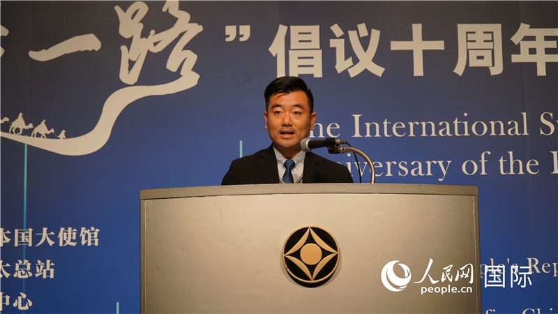 泰中“一帶一路”研究中心主任威倫發(fā)言。人民網(wǎng) 蔣曉辰攝