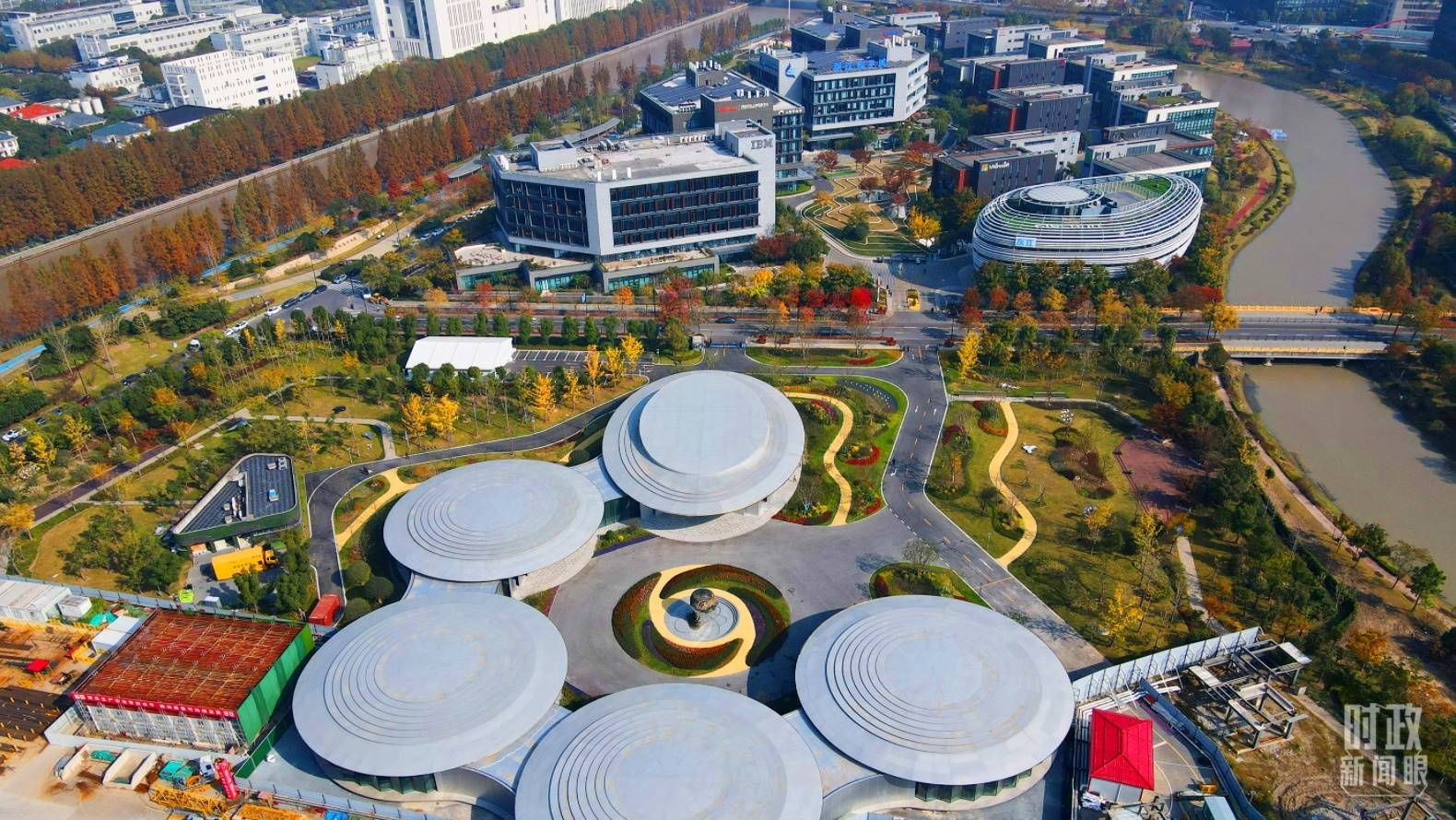 △張江科學城未來公園。（總臺央視記者范凱拍攝）