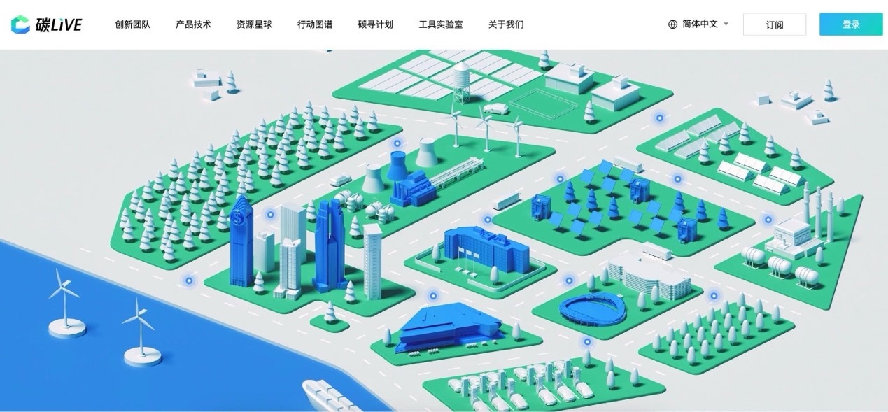 “碳LIVE”社區(qū)網(wǎng)頁截圖。圖片由騰訊公司提供