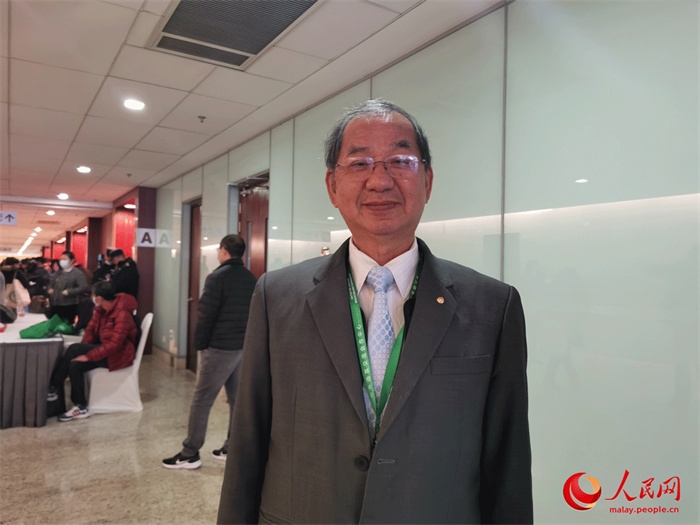 2.馬來西亞漢文化中心主席吳恒燦在北京出席世界中文大會。人民網(wǎng) 楊春燕攝