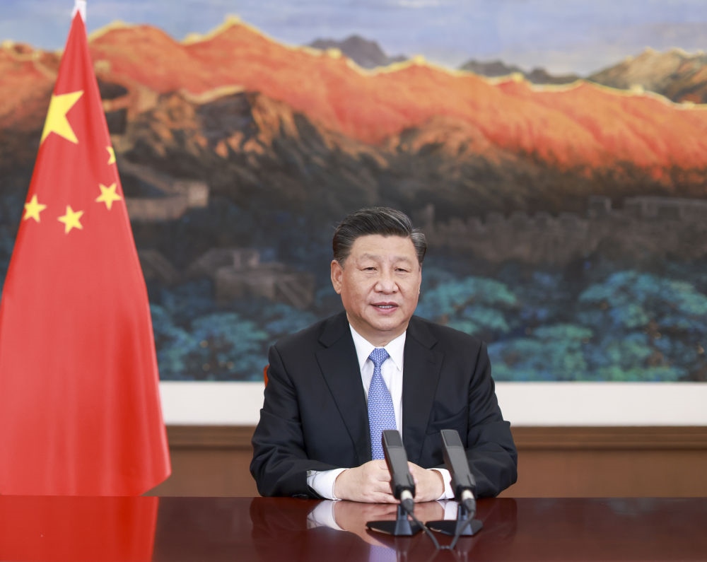 2020年11月27日，習(xí)近平在第十七屆中國－東盟博覽會和中國－東盟商務(wù)與投資峰會開幕式上致辭。