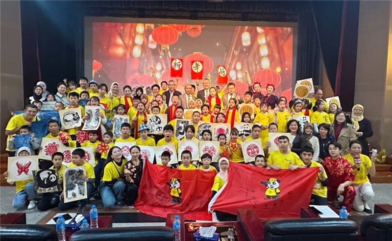 圖為2023“中華文化大樂園—埃及開羅營”閉幕式活動現(xiàn)場。主辦方供圖