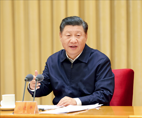 2020年11月16日至17日，中央全面依法治國工作會議在北京召開。中共中央總書記、國家主席、中央軍委主席習近平出席會議并發(fā)表重要講話。圖/新華社記者 龐興雷 攝