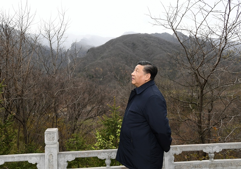 2020年4月20日，習(xí)近平在陜西秦嶺牛背梁國(guó)家級(jí)自然保護(hù)區(qū)，了解秦嶺生態(tài)保護(hù)工作情況。