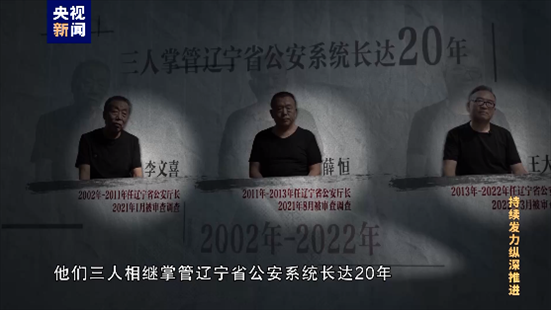 △李文喜、薛恒、王大偉在2021至2022年間先后落馬。
