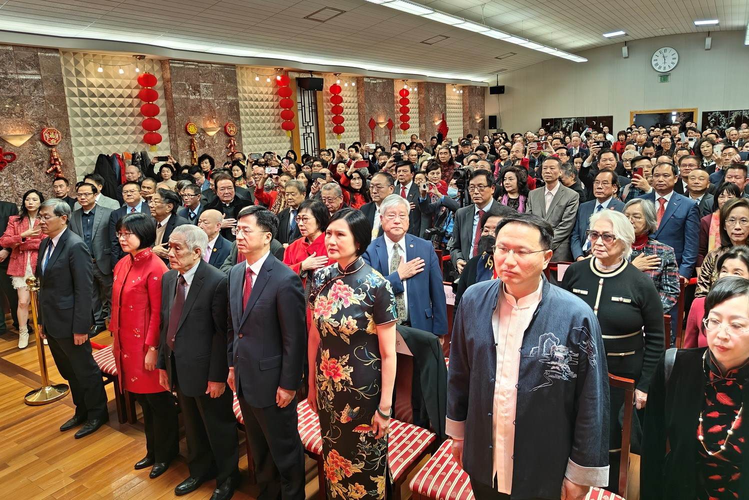 領(lǐng)區(qū)各州代表參加招待會。主辦方供圖