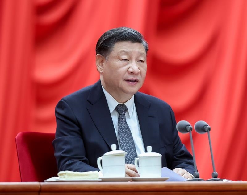 △2023年4月3日，學(xué)習(xí)貫徹習(xí)近平新時(shí)代中國(guó)特色社會(huì)主義思想主題教育工作會(huì)議在北京召開。習(xí)近平總書記出席會(huì)議并發(fā)表重要講話。