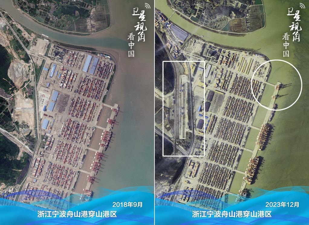浙江寧波舟山港穿山港區(qū)新建1個泊位及鐵路穿山港站。