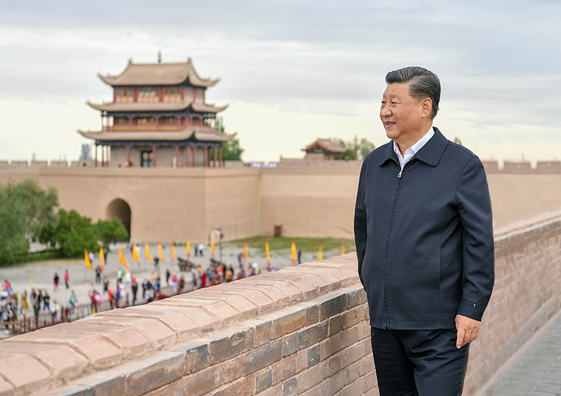 2019年8月20日，習近平總書記來到甘肅嘉峪關關城，登上城樓察看關城整體面貌，聽取河西走廊長城、關隘歷史文化情況介紹。