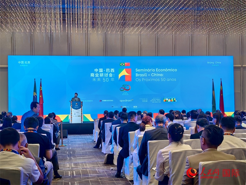 中國—巴西商業(yè)研討會現(xiàn)場。人民網(wǎng)記者 符園園攝