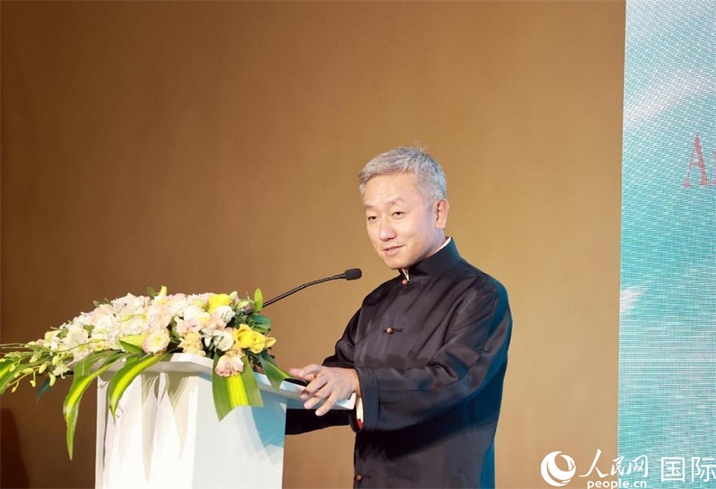 張益明大使致辭。人民網(wǎng)記者 管克江攝