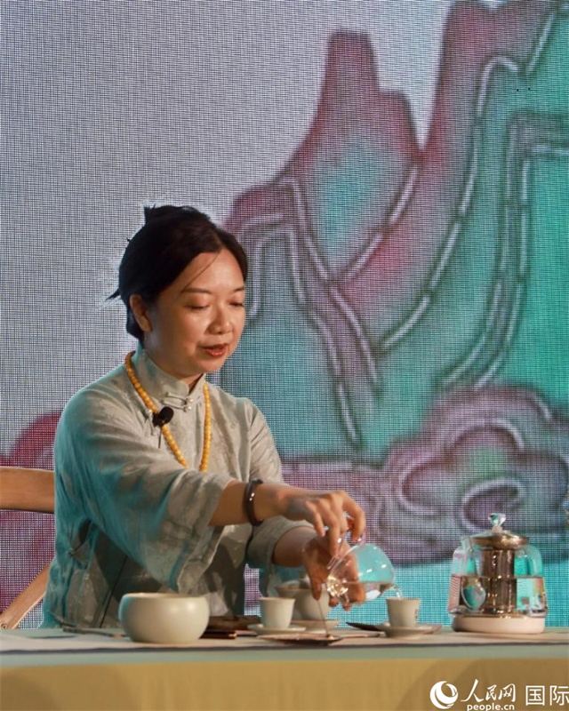 茶藝展示。人民網(wǎng)記者 管克江攝