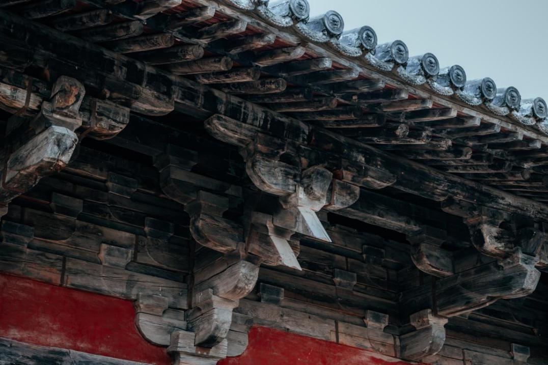 高平市崇明寺古建筑局部。邱活攝