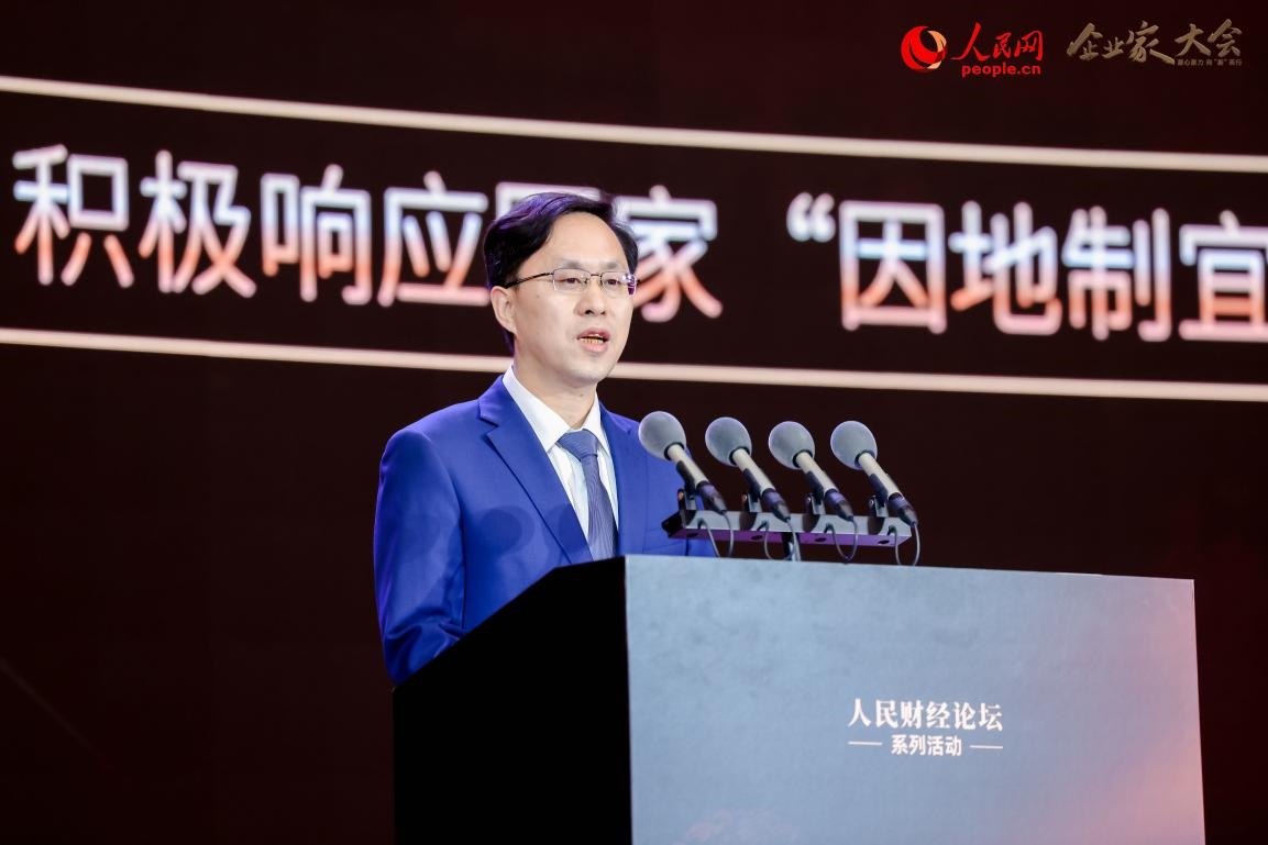 東風柳州汽車有限公司總經理林長波。人民網(wǎng)記者 喬雪峰攝