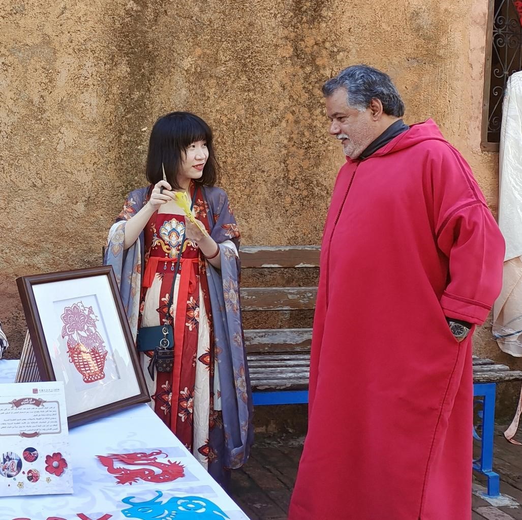 中國文化產(chǎn)品介紹。拉巴特中國文化中心供圖