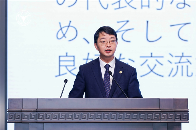 浙江大學(xué)副校長周江洪致辭。浙江大學(xué)供圖