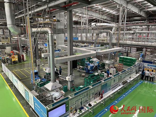 中企美的泰國工廠。人民網(wǎng)記者 簡承淵攝