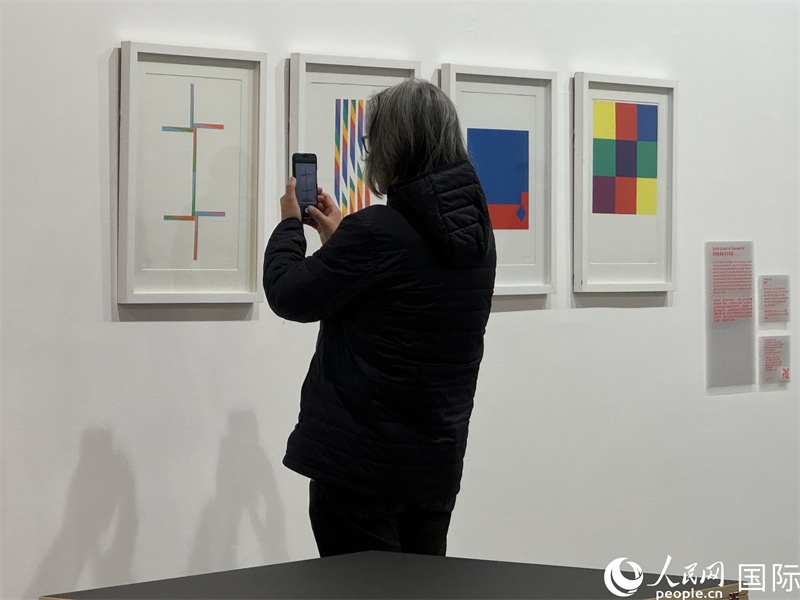 11月8日，觀眾在“瑞士經(jīng)典設(shè)計(jì)展”作品前駐足欣賞。人民網(wǎng) 謝瑩攝 