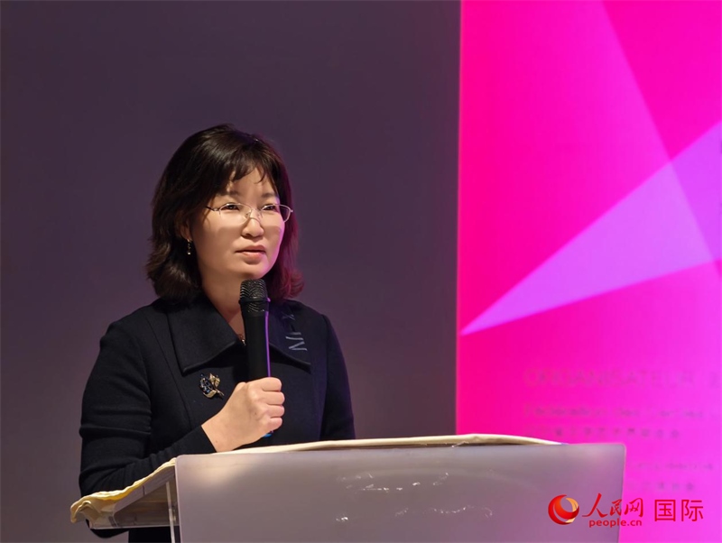 遼寧省文聯(lián)黨組書記、主席邵玉英致辭。人民網(wǎng)記者 于超凡攝