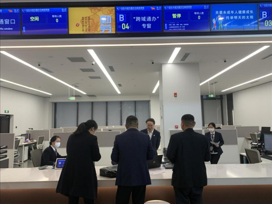 啟東市政務服務“跨域通辦”專窗。 圖片來源：江蘇南通啟東市數(shù)據(jù)局