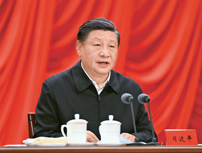 2023年2月7日，新進中央委員會的委員、候補委員和省部級主要領導干部學習貫徹習近平新時代中國特色社會主義思想和黨的二十大精神研討班在中央黨校（國家行政學院）開班。中共中央總書記、國家主席、中央軍委主席習近平在開班式上發(fā)表重要講話。 新華社記者 李學仁/攝