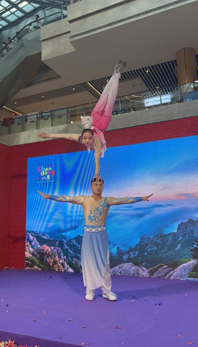 來自中國和新加坡的藝術(shù)團(tuán)體聯(lián)袂表演了歌舞、器樂、武術(shù)、雜技等多種形式的文藝節(jié)目。活動主辦方供圖
