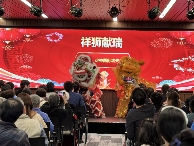活動現(xiàn)場舞獅表演。主辦方供圖