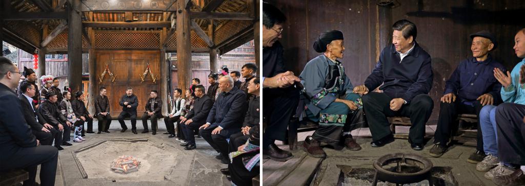 左圖由新華社記者謝環(huán)馳拍攝；右圖由新華社記者蘭紅光拍攝。