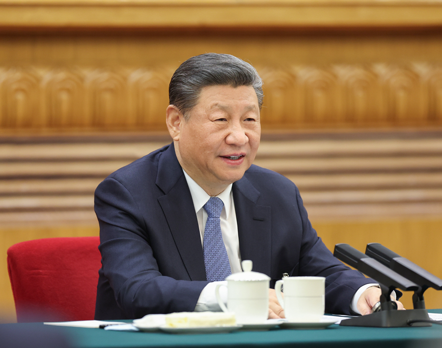 2024年3月5日，習(xí)近平總書記參加他所在的十四屆全國(guó)人大二次會(huì)議江蘇代表團(tuán)審議。