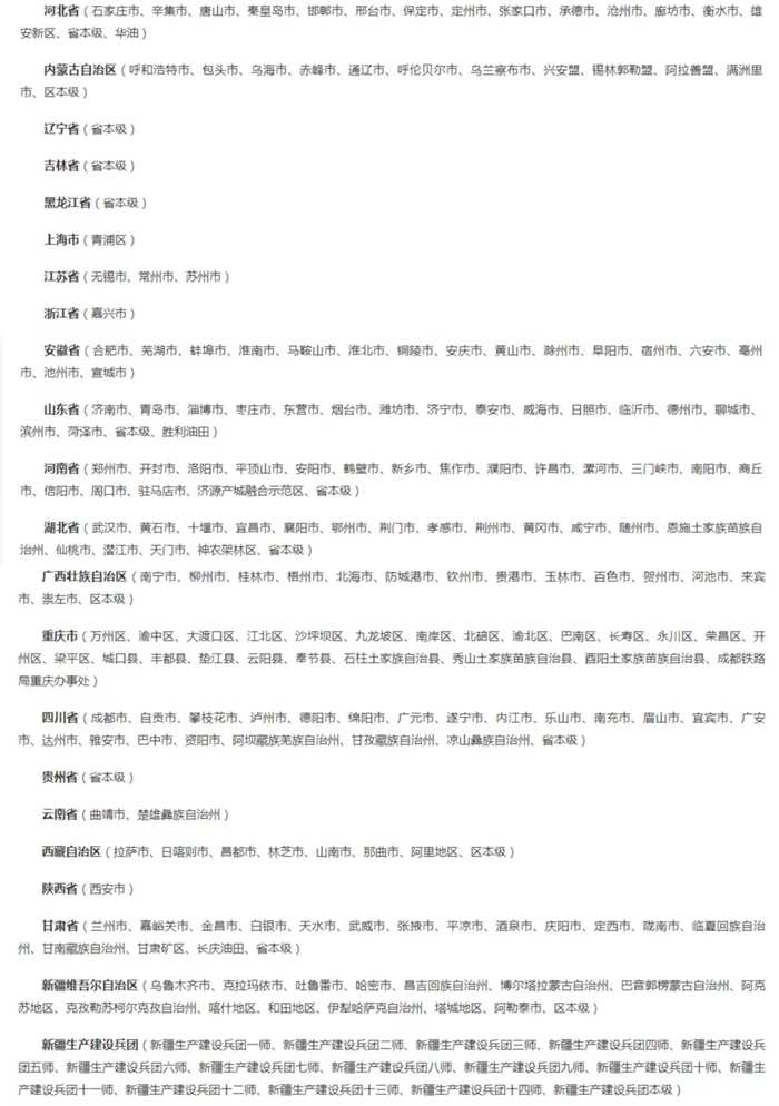 截至5月8日已開(kāi)通醫(yī)保個(gè)賬跨省共濟(jì)的統(tǒng)籌區(qū)。（國(guó)家醫(yī)保局官網(wǎng)截圖）