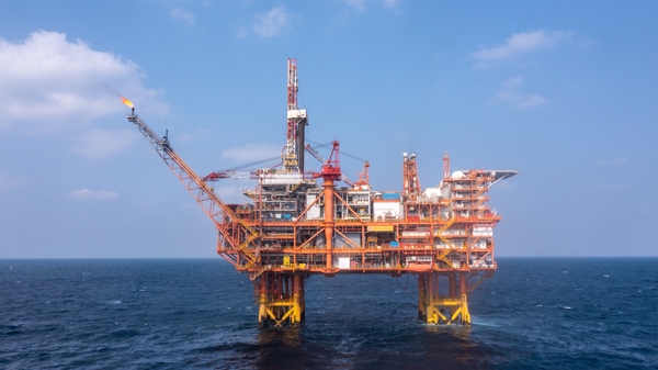 我國(guó)首個(gè)海上CCUS項(xiàng)目設(shè)施恩平15-1平臺(tái)。受訪者供圖