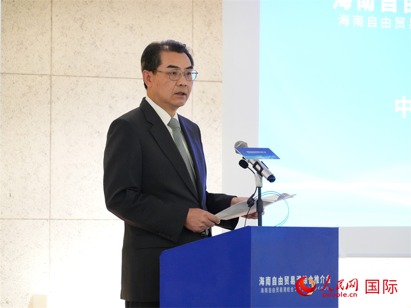 中國駐日本大使吳江浩致辭。人民網(wǎng) 許可攝