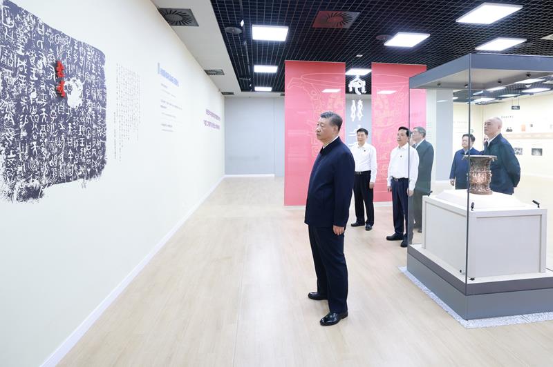 △2024年9月10日，習(xí)近平總書記來到陜西寶雞市參觀寶雞青銅器博物院。